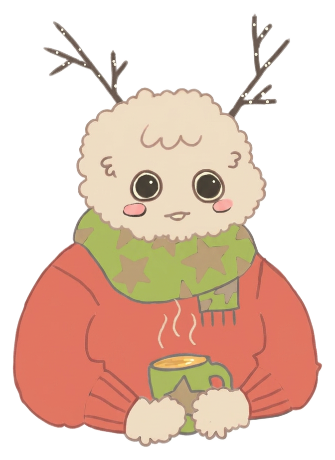 Muffle holding a warm mug of tea